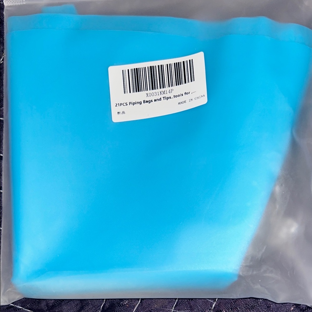 Blue Piping Bags Set